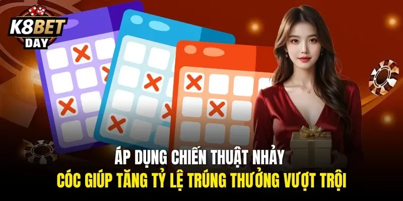 Áp dụng chiến thuật nhảy cóc giúp tăng tỷ lệ trúng thưởng vượt trội.