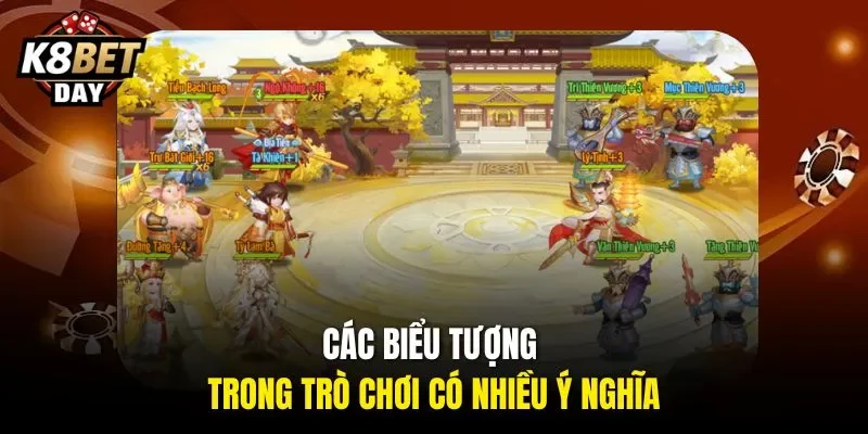 Các biểu tượng trong trò chơi có nhiều ý nghĩa