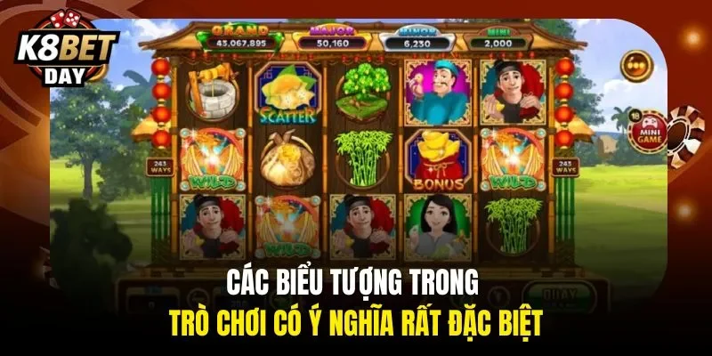 Các biểu tượng trong trò chơi có ý nghĩa rất đặc biệt